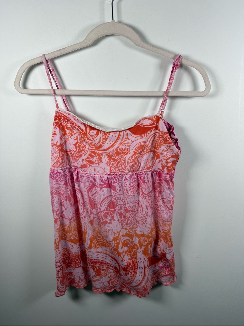 ROXY | Y2K Back Tied Paisley Camisole Size S